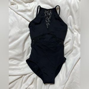 Black lace bodysuit